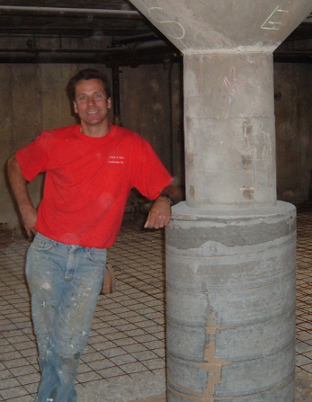 Gregory Wroblewski at contruction site